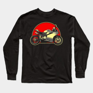 2017 Ducati 1299 Panigale Superleggera Retro Red Circle Motorcycle Long Sleeve T-Shirt